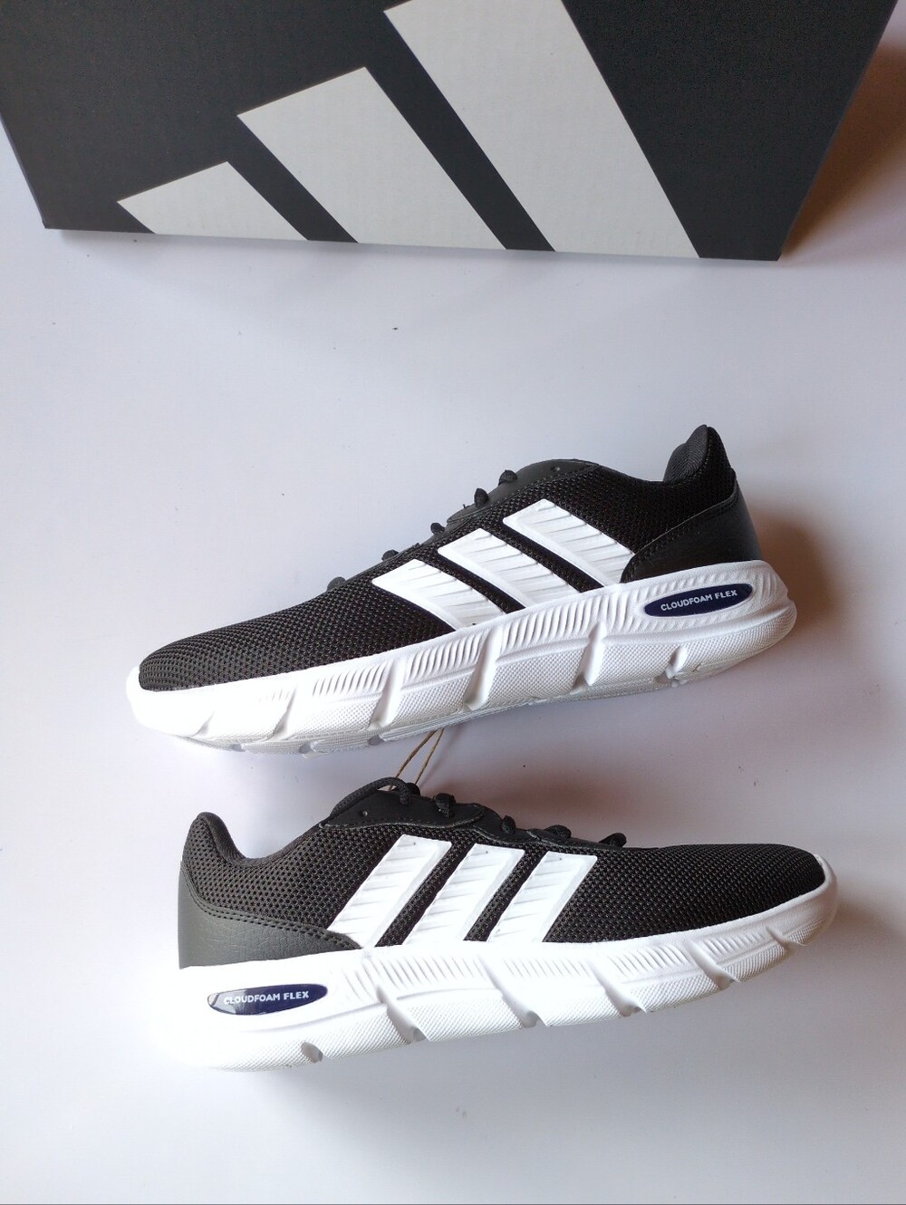 Adidas Womens Cloudfoam Flex Sneaker Athletic Shoes Sz 9 Black